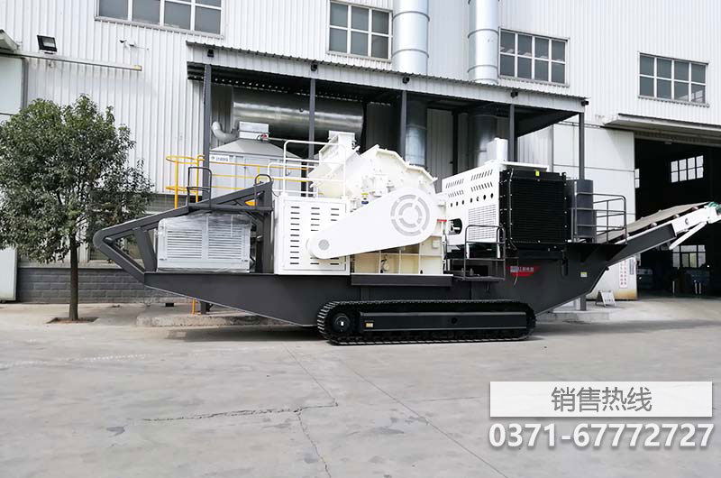 移动锤式破碎机 一小时50-60吨的移动式制砂机价格